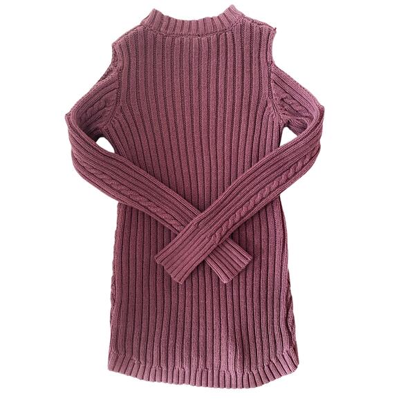 Jessica Simpson Purple Knit Cut Out Sleeve Sweater Womens Size Small - Picture 8 of 8